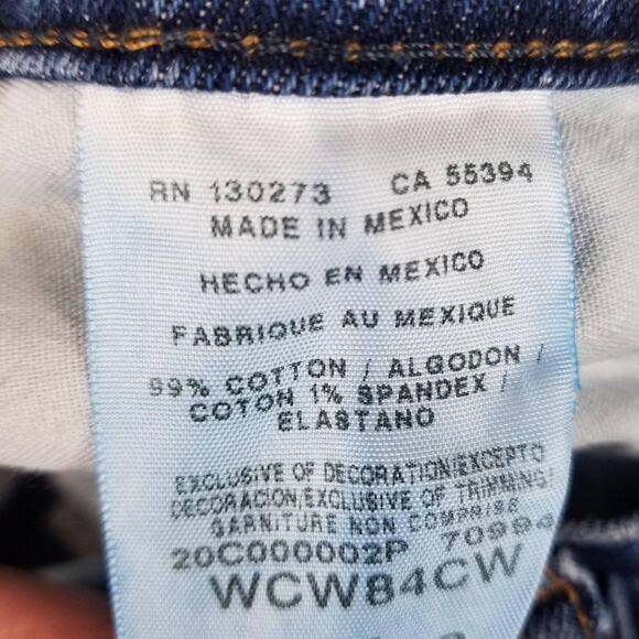 Wrangler As Real As Jeans Womens 6x32 Blue Stretch Bootcut Denim WCW84CW Casual - Picture 6 of 10